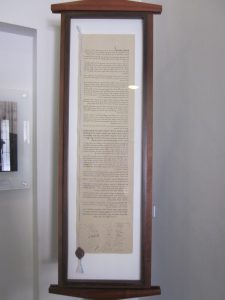 Declaration of Independence at Independence Hall in Tel Aviv 