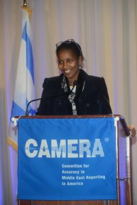 Aayan Hirsi Ali at the annual CAMERA gala in NYC.