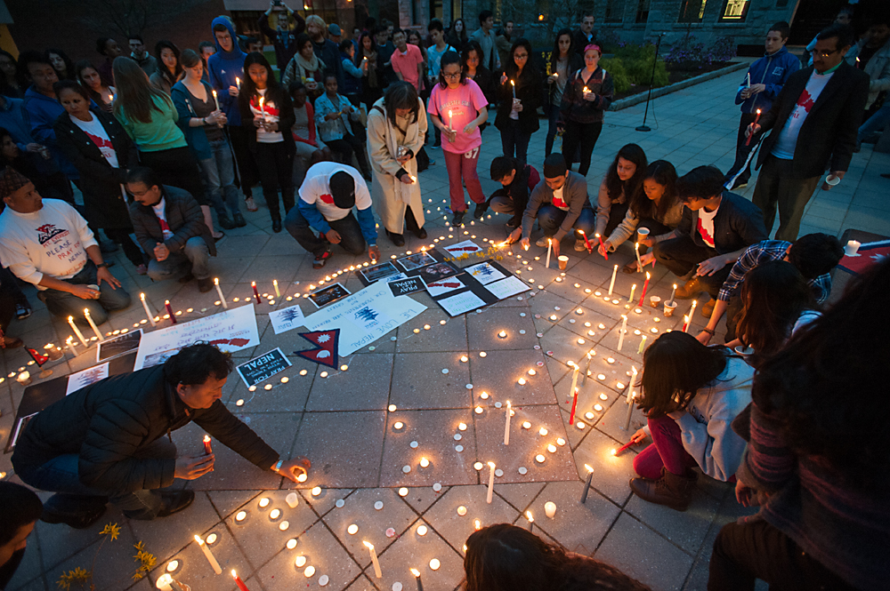 Vigil at Clark University