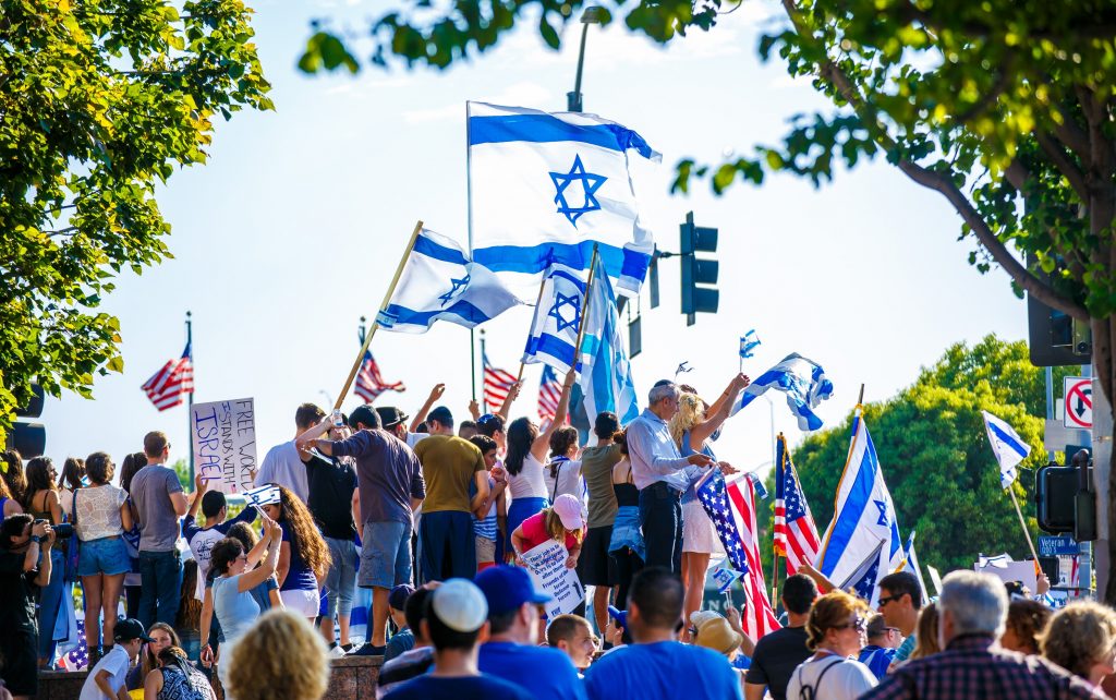 Pro-Israel Rally in Los Angeles.