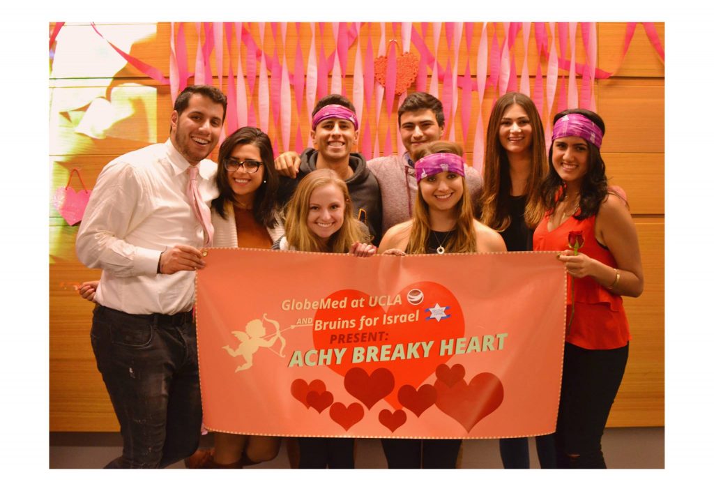 Bruins for Israel hosted their annual Achy Breaky Heart fundraiser on February 15th, 2016 in partnership with UCLA Globe Med.