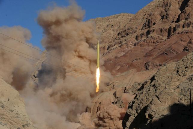 A ballistic missile is launched and tested in an undisclosed location, Iran, March 9, 2016. REUTERS/Mahmood Hosseini/TIMA