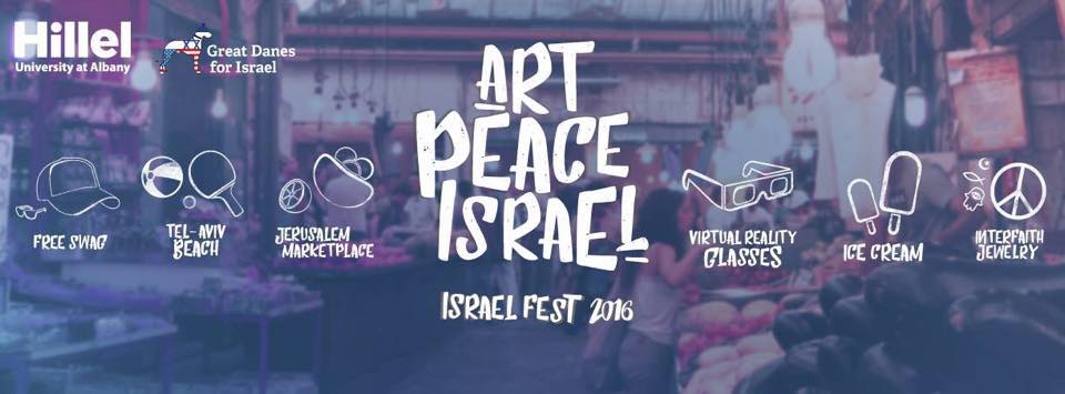 CAMERA-supported Great Danes for Israel worked together with Artists4Israel for a dynamic Israel Fest event. Source: The Great Danes for Israel Facebook page.