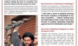 What Kind of “Scholar” is Norman Finkelstein?